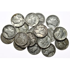 USA, sada 20x10 centov, Mercury