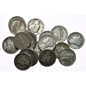 USA, sada 20x10 centov, Mercury