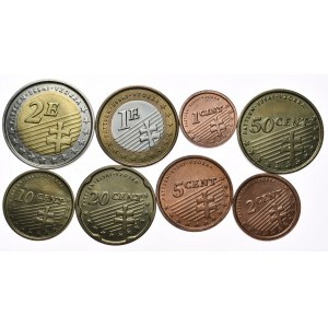 Slovakia, 2004, Sample Euro coins