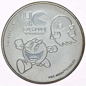 Niue, 2 Dolary, 2020r., Pac-Man 40th