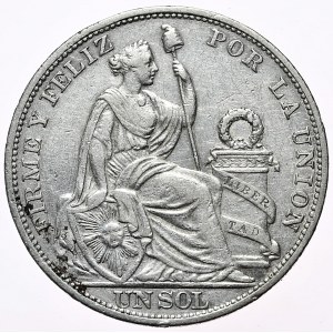 Perù, 1 Sol, 1893, rarità