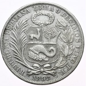 Perù, 1 Sol, 1893, rarità