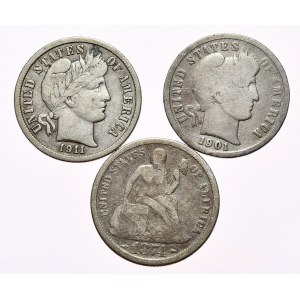 USA, 10 cents, 3pc.