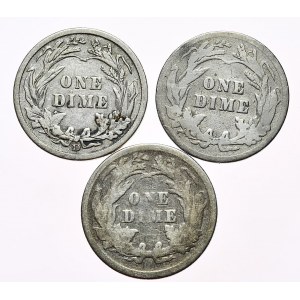 USA, 10 cents, 3pc.
