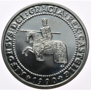 Spain, 5 Ecu, 1990, 1oz.