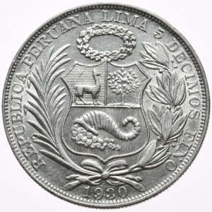 Peru, 1 Sol, 1930r., Rzadkość