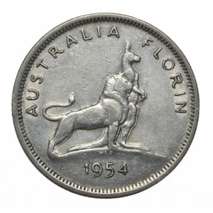 Australia, 1 Floren, 1954.
