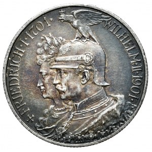 Niemcy, Prusy, 2 marki 1901 A, Berlin, 300 lat Królestwa Prus
