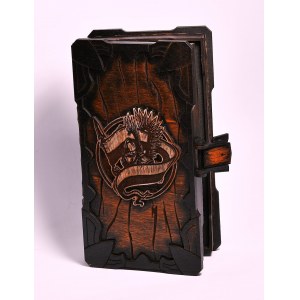 Wooden organizer-book, 12 coins Hussars