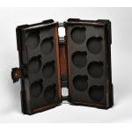 Wooden organizer-book, 12 coins Hussars