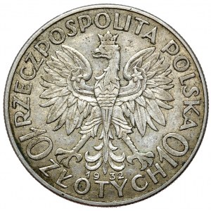 Seconda Repubblica polacca, 10 zloty 1932, donna