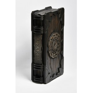 Wooden organizer-book, 12 Ag 1oz. coins, Lunar III (DL)