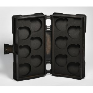 Wooden organizer-book, 12 Ag 1oz. coins, Lunar III (DL)