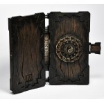 Wooden organizer-book, 12 Ag 1oz. coins, Lunar III (DL)