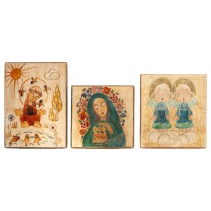 W. KUCZYÑSKA, Set of paintings on board