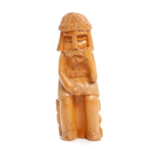 Wooden sculpture Sorrowful Christ