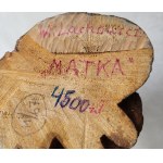 Wł. LACHOWICZ, Wooden sculpture Mother