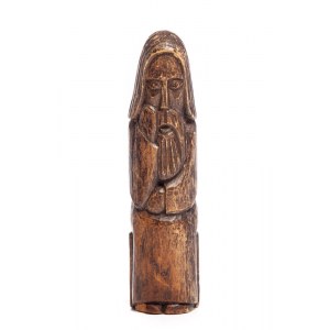 Drewniana figurka Zamyślony