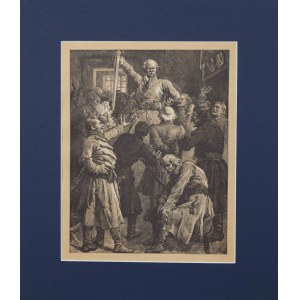 Elwiro ANDRIOLLI (1836-1893), Wiwat Scyzoryk!, z cyklu: Pan Tadeusz,1882