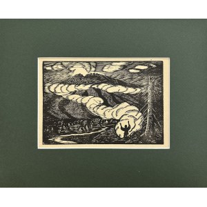 Władysław SKOCZYLAS (1883-1934), Giewont - Sleeping Knight, from the series: Legends of the Tatra Mountains.