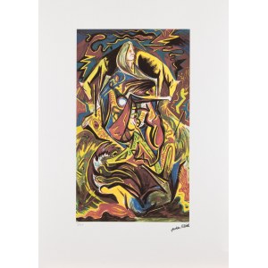 Jackson POLLOCK (1912-1956), Composition avec une femme