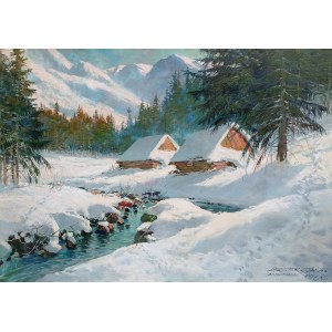 Leszek STAŃKO (1924-2010), Zimowy pejzaż tatrzański, 1993