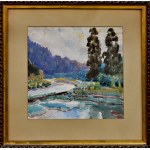 Erwin CZERWENKA (1887-1970 ?), Paysage de la région de Czorsztyn, 1930