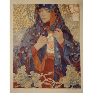 Józef MEHOFFER (1869-1946), Matka Boska Bolesna. Serce Matki Bożej, 1926