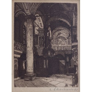 Antoni MARKOWSKI (1878-1949), Wnętrze cerkwi wołoskiej we Lwowie, 1925