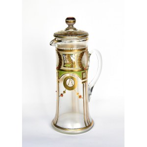 Glass jug with lid, ca. 1910