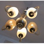 Art deco chandelier, Czechoslovakia, circa 1930.