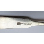Silver tea spoons by Charles Philip Malcz, 1864