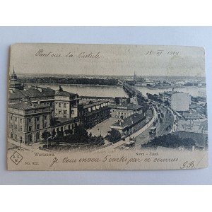 POSTCARD WARSAW, NEW CONVENTION, PRE-WAR 1904, STAMP STAMP