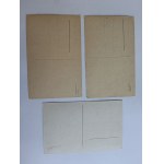 SET OF 3 POSTCARDS KIZIA MIZIA, DIFFICULT WPRACRACING, SAFE HAVEN, HAPPY PASSENGERS, DOG, DOGS