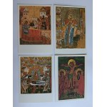 ENSEMBLE DE 8 CARTES POSTALES ICÔNES, PENSÉE, MUSÉE DE QUARTIER, NAISSANCE DE MARIA, CRUCIFIXION, ANNONCIATION, NAISSANCE DE NOËL