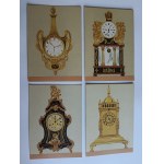 SET OF 9 POSTCARDS ŁAŃCUT MUSEUM, CLOCKS, MANTEL CLOCK, CHIMING CLOCK, CABINET CLOCK, FOT BALICKA-FRIBES