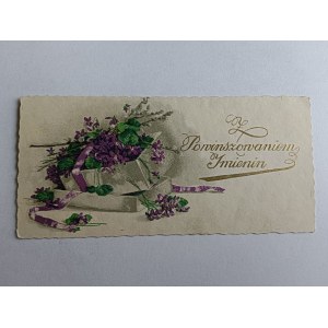 NAME CARD MOSCICE, TARNÓW, PRE-WAR 1938