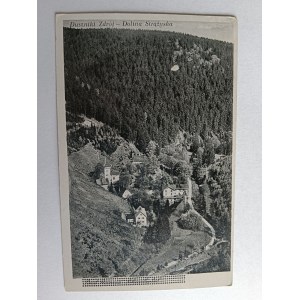 POSTCARD DUSZNIKI ZDRÓJ DOLINA STRĄŻYSKA, STAMP, 1949