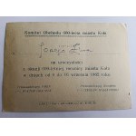 ROUE D'INVITATION, COMITÉ DE CÉLÉBRATION DU 600E ANNIVERSAIRE DE LA VILLE 1962
