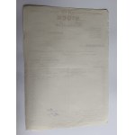 RACHUNEK FAKTURA BIAŁA BIELITZ, STOCK, 1941 R
