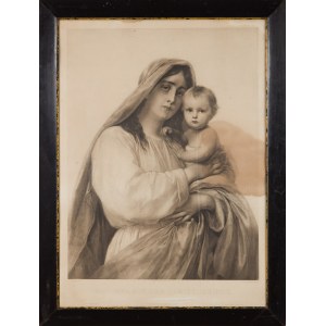 Franz Seraph HANFSTAENGL, (1804-1877) according to, Madonna mit dem christuskinde (Madonna with child).
