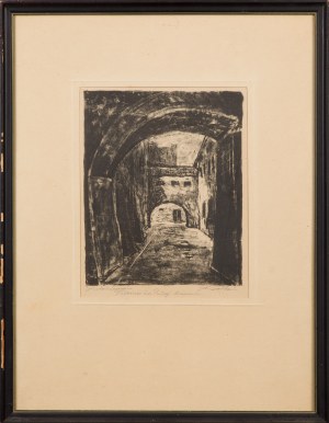 Aleksander SOŁTAN (1903 - 1994), Podwórko na Piwnej, Warszawa