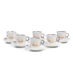 6 cups with saucers, Walbrzych (Altwasser), Carl Tielsch