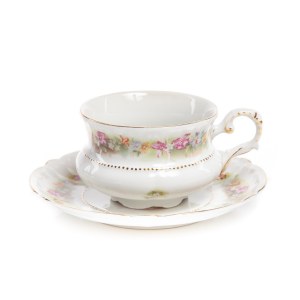 Cup with saucer; Walbrzych (Altwasser), Carl Tielsch