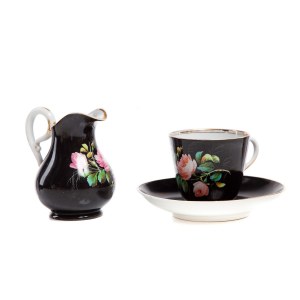 Cup with saucer and creamer
