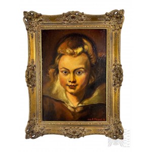 F. Theml (XX w.) - Portret Clary Sereny (1953 r.?), Kopia Obrazu Petera Rubensa (1618 r.) ; Olej na Płótnie