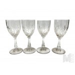 Large Set of Crystal Vodka and Liqueur Glasses