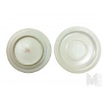 PRL, Pruszków - Zestaw 6 Porcelitowych Filiżanek i Spodeczków, Zakłady Porcelitu Stołowego Pruszków