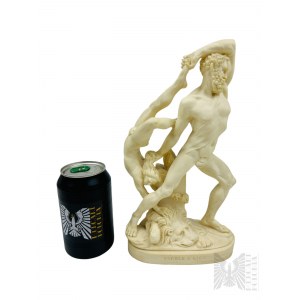 In the style of Antonio Canova (1757-1822) - Sculpture of Hercules and Lichas; Miniature Copy