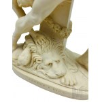 In the style of Antonio Canova (1757-1822) - Sculpture of Hercules and Lichas; Miniature Copy